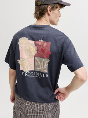 BARBATI - Tricou Navy Regular Barbati