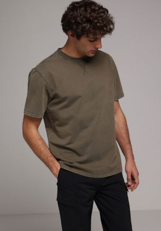 BARBATI - Tricou Gri Inchis Comfort Barbati
