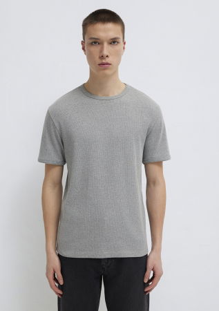 МУЖЧИНЫ - Мужская Футболка Серая Меланж 