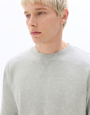 BARBATI - Tricou Gri Oversize Barbati