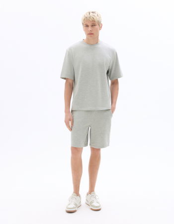 BARBATI - Tricou Gri Oversize Barbati