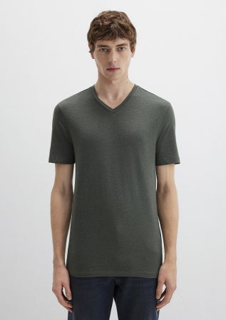 МУЖЧИНЫ - Мужская Футболка Хаки 