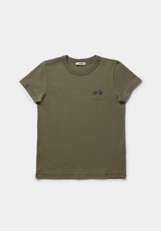 Футболки и Топы - Женская Футболка Хаки