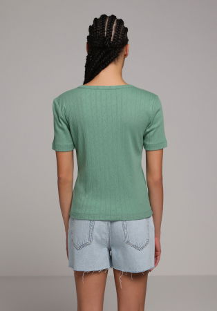 Tricouri si Topuri - Tricou Verde Femei