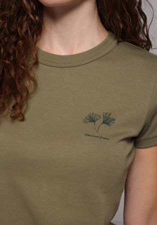 Футболки и Топы - Женская Футболка Хаки