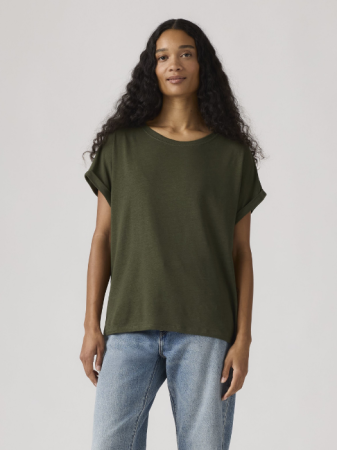 FEMEI - Tricou Haki Regular Femei