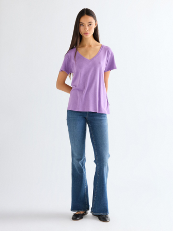 ЖЕНЩИНЫ - Женская Футболка Лиловая Regular