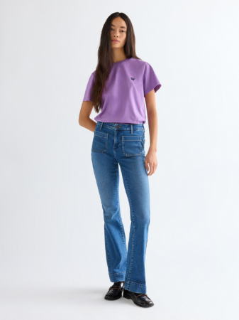 ЖЕНЩИНЫ - Женская Футболка Лиловая Regular