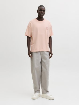 BARBATI - Tricou Roz Deschis Loose Barbati