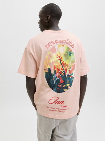 BARBATI - Tricou Roz Deschis Loose Barbati