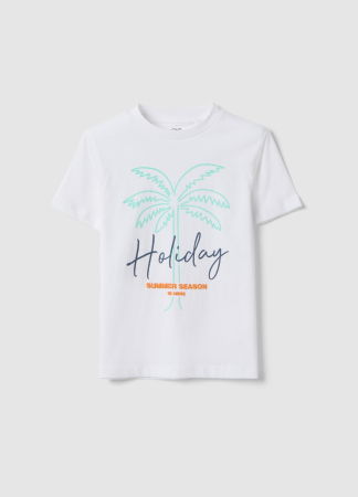 BAIETI - Tricou Lucent White Baieti 3-10 Ani