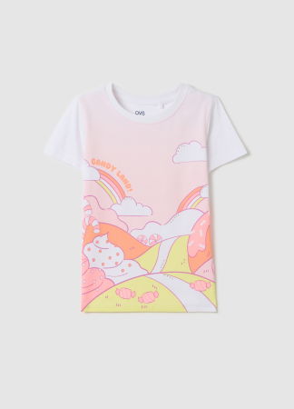  Tricouri si Polo - Tricou Lucent White Fete 3-10 Ani