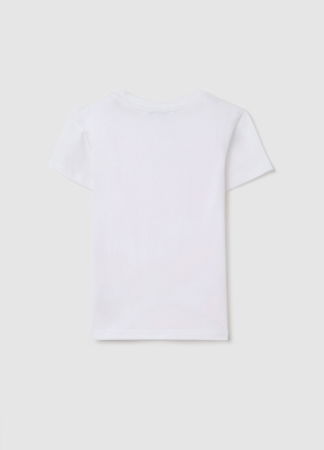  Tricouri si Polo - Tricou Lucent White Fete 3-10 Ani