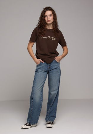 Футболки и Топы - Женская Футболка Коричневая