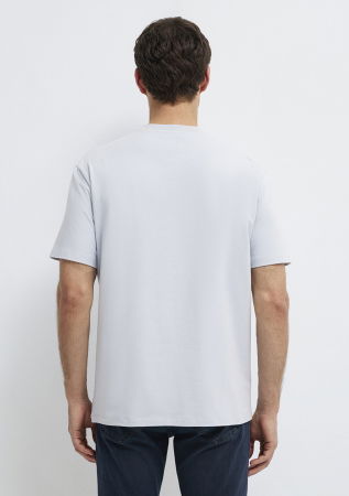 МУЖЧИНЫ - Мужская Футболка Голубая 