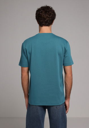 BARBATI - Tricou Albastru Comfort Barbati