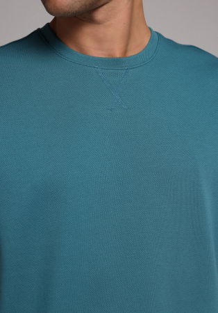 BARBATI - Tricou Albastru Comfort Barbati