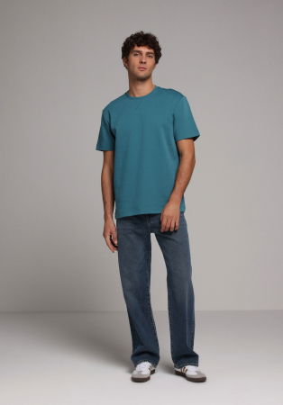 BARBATI - Tricou Albastru Comfort Barbati