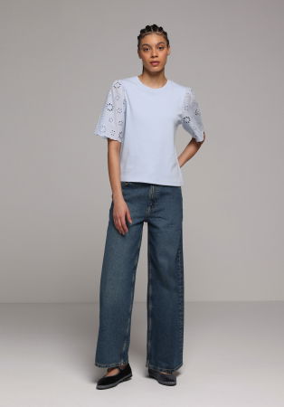 ОДЕЖДА - Женская Футболка Светло-Синяя 