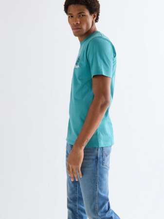 МУЖЧИНЫ - Мужская Футболка Голубая Regular