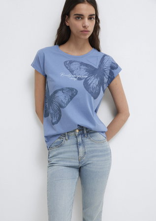 FEMEI - Tricou Mavi Regular Femei