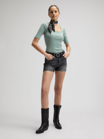 Футболки и Топы - Женская Футболка Мята Slim