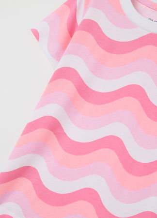  Tricouri si Polo - Tricou Multicolor Fete 3-10 Ani