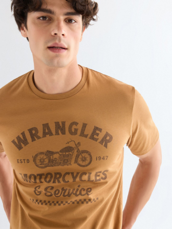 МУЖЧИНЫ - Мужская Футболка Горчичная Regular