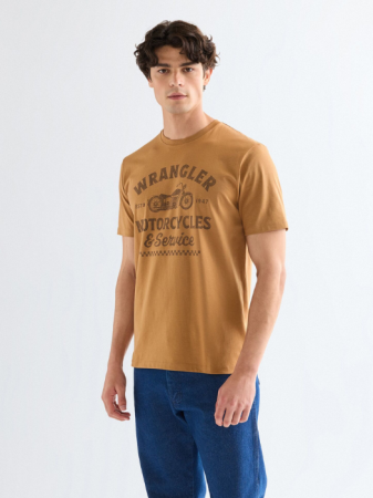 МУЖЧИНЫ - Мужская Футболка Горчичная Regular