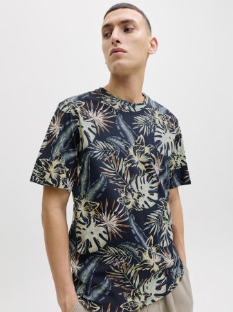 BARBATI - Tricou Navy Regular Barbati