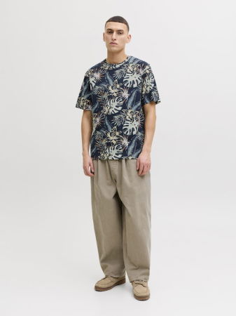 BARBATI - Tricou Navy Regular Barbati