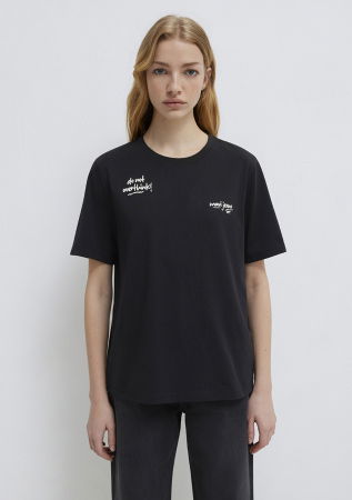 ЖЕНЩИНЫ - Женская Футболка Чёрная 