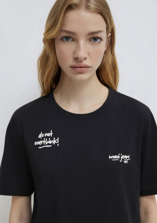 ЖЕНЩИНЫ - Женская Футболка Чёрная 