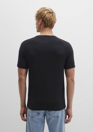 BARBATI - Tricou Negru Fitted Barbati