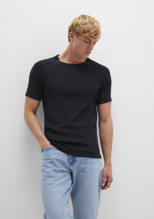 BARBATI - Tricou Negru Fitted Barbati