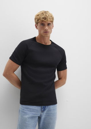 BARBATI - Tricou Negru Fitted Barbati