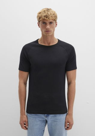 BARBATI - Tricou Negru Fitted Barbati