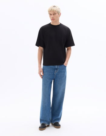 BARBATI - Tricou Negru Oversize Barbati