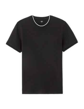 BARBATI - Tricou Negru Regular Barbati