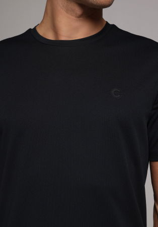 BARBATI - Tricou Negru Regular Barbati