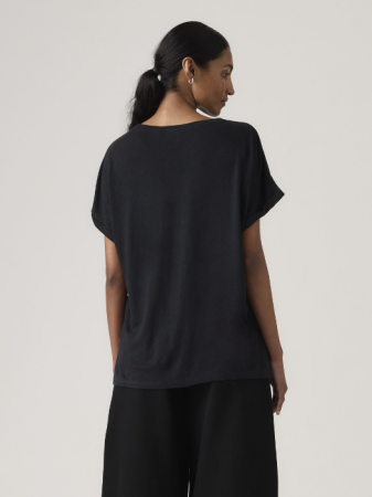 FEMEI - Tricou Negru Regular Femei