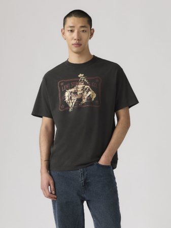 IMBRACAMINTE - Tricou Negru Relaxed Barbati