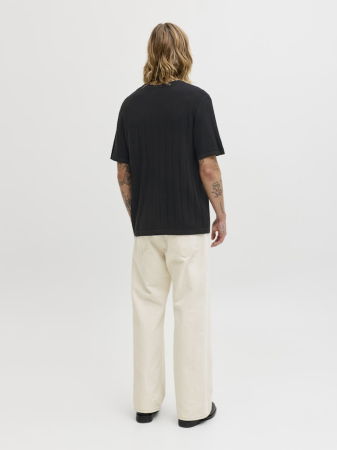 BARBATI - Tricou Negru Relaxed Barbati