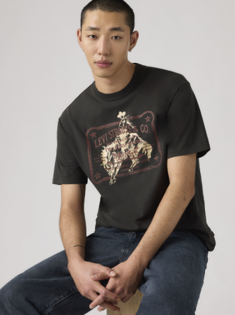 IMBRACAMINTE - Tricou Negru Relaxed Barbati