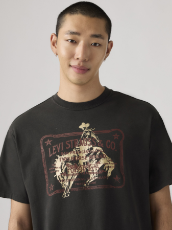 IMBRACAMINTE - Tricou Negru Relaxed Barbati