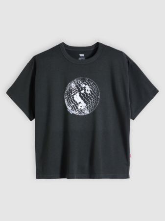 FEMEI - Tricou Negru Relaxed Femei