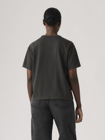 FEMEI - Tricou Negru Relaxed Femei