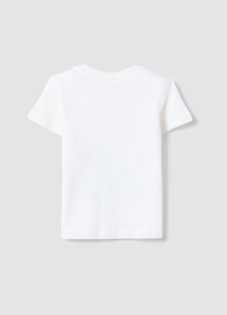 BAIETI - Tricou Off White Baieti 9-36 Luni