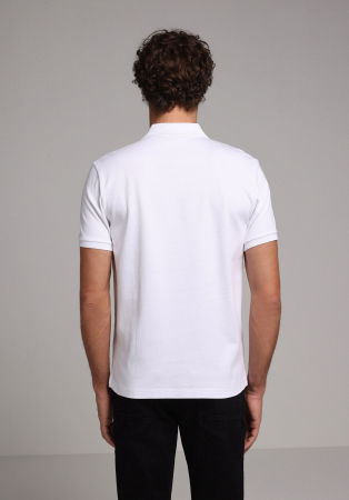 BARBATI - Tricou Polo Alb Barbati