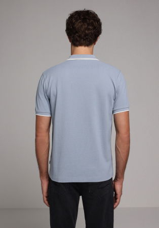 BARBATI - Tricou Polo Albastru Barbati